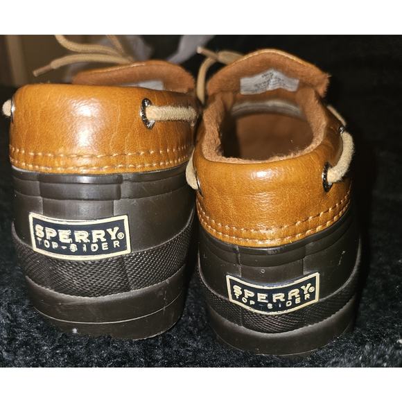 Sperry Women's Top-Sider Heron Brown Mini Platform Rubber Duck Boot - SZ 7.5 - Picture 5 of 7